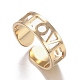 Brass Cuff Rings RJEW-F109-02-2