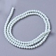 Brins de perles de verre opaque givré X-FGLA-G002-A10-2