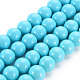 Painted Glass Bead Strands DGLA-S071-10mm-43-1