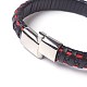 Leather Cord Bracelets BJEW-F368-10-4