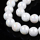Chapelets de perles en verre opaque électrolytique GLAA-T032-P6mm-AB02-4