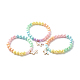 Opaque Acrylic Beads Stretch Bracelet Sets for Kids BJEW-JB06407-1