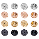 UNICRAFTALE 40pcs 4 Colors Stainless Steel Tie Tack Pin Vacuum Plating Lapel Pin Back Badge Lapel Pin Back Butterfly Clutches for Jewelry Crafts Making 11.5mm STAS-UN0011-22-1