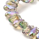 Chapelets de perles en verre électroplaqué&nbsp;EGLA-B006-01A-FR01-3