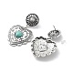 Valentine's Day Heart Jewelry for Women EJEW-K262-01A-AS-2