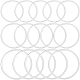Beebeecraft 30 Uds 3 estilos anillos de unión de latón KK-BBC0008-94-1