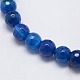 Natural Agate Round Beads Strand G-L084-8mm-03-2