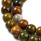 Chapelets de perles en jaspe d'océan naturelle G-P503-6MM-07-4