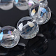 Electroplate Glass Beads Strands EGLA-Q062-8mm-A09-4