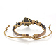 Genuine Cowhide Bracelet Making MAK-Q016-AB04-L-2