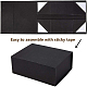BENECREAT 2PCS Black Magnetic Gift Box 22x16x10cm Rectangle Presentation Box with Magnetic Seal Lid for Weddings Parties Birthday Christmas CON-BC0005-88A-4