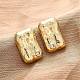 Прямоугольные серьги-гвоздики из латуни с микропаве и цирконием EJEW-R025-21G-2