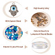 Fashewelry fai da te kit per la creazione di braccialetti malocchio DIY-FW0001-33-5