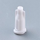 プラスチックストッパー  シリンジバレルチップキャップ  ホワイト  17x7.5mm  内径：4mm TOOL-WH0117-10I-2