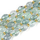 Естественный зеленый флюорит бисер нитей G-N342-53-8x6-12-2