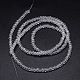 Faceted Rondelle Glass Beads Strands GLAA-M029-3mm-M-4