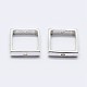 925 Sterling Silver Bead Frames STER-F036-16S-10x10mm-2
