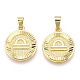 Pendentifs en laiton&nbsp;KK-T070-01G-03-2