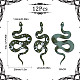 Sunnyclue 1 caja 12 piezas encantos de serpiente serpientes encantos acrílicos estilo gótico boa animal encanto parte posterior plana estrella luna corazón encantos para la fabricación de joyas encanto arte de uñas collar pendientes llavero suministros de diy SACR-SC0001-09-2