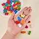 PandaHall Elite 50 Pcs Mixed Color Fish Wood Beads Gifts Ideas for Children's Day WOOD-PH0002-08M-LF-2