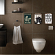 Superdant lustiges Hunde-Toilette-Metall-Blechschild „Remember To Wipe Bathroom“ AJEW-WH0189-213-5