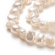 Fili di perle di perle d'acqua dolce coltivate naturali PEAR-L033-42A-2