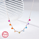 Collana con pendente di diamanti colorati in zirconi cubici LD9144-2-1