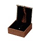 Chinoiserie Buddhist Jewelry Packaging Burlap Bracelet Bangle Boxes OBOX-O001-B-01-2