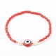 Bracelets extensibles en perles de verre BJEW-JB05969-03-2