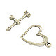 Tibetan Style Alloy Toggle Clasps TIBE-A2123-AS-LF-1