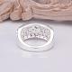 Trendy hollowbrass anneaux zircone cubique pour les femmes RJEW-BB12011-8-5