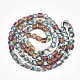 Electroplate Glass Beads Strands EGLA-S176-02-B01-2