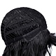 長いウェーブの巻き毛のかつら  合成かつら  きちんとした前髪で  耐熱高温繊維  女性のために  ブラック  27.55インチ（70cm） OHAR-I019-06-14