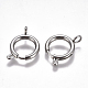 304 Stainless Steel Spring Ring Clasps STAS-F224-02P-F-2