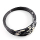 Steel Wire Bracelet Cord DIY Jewelry Making TWIR-R004-18-1