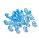 Perles acryliques craquelées transparentes à deux tons X-CACR-R009-10mm-07-2