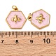 Подвески из нержавеющей стали 304 с эмалью STAS-U061-37G-C03-3
