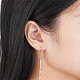 Boucles d'oreilles pompon chaîne en acier titane Shegrace JE882A-5