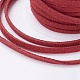 3x1.5 mm cuerda roja del ante de imitación plana X-LW-R003-22-4