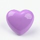 No Hole Spray Painted Brass Heart Chime Beads KK-M175-13-1