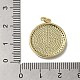 Brass Micro Pave Cubic Zirconia Pendants KK-Q808-04G-3