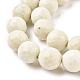 Natural Fossil Round Bead Strands G-O151-02-12mm-3