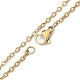 304 Edelstahl-Kabelketten-Halskette für Männer und Frauen NJEW-N050-A02-G20-2