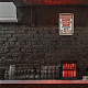 Superdant oferta 3 servicios letrero de estaño de metal buena placa de letrero rápido barato bar tienda garaje placa de pintura de estaño cartel de arte de pared cartel de aluminio de moda antigua decoración de pared 20 × 30 cm AJEW-WH0189-210-7