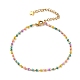 304 bracelets chaîne torsadée en acier inoxydable émaillé BJEW-JB05609-1