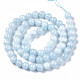 Cordes de perles de calcédoine naturelles G-S333-12mm-004-2