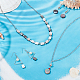 Benecreat 1 rang de perles de coquillage à lèvres noires naturelles SHEL-BC0001-023-6