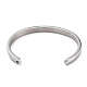 Placage ionique (ip) 304 bracelets de manchette en acier inoxydable STAS-C023-03-3