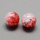 Two Tone Transparent Crackle Acrylic Beads CACR-R009-8mm-02-1