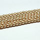 Brins de perles rondes en verre teinté écologique HY-A002-10mm-RB019-2